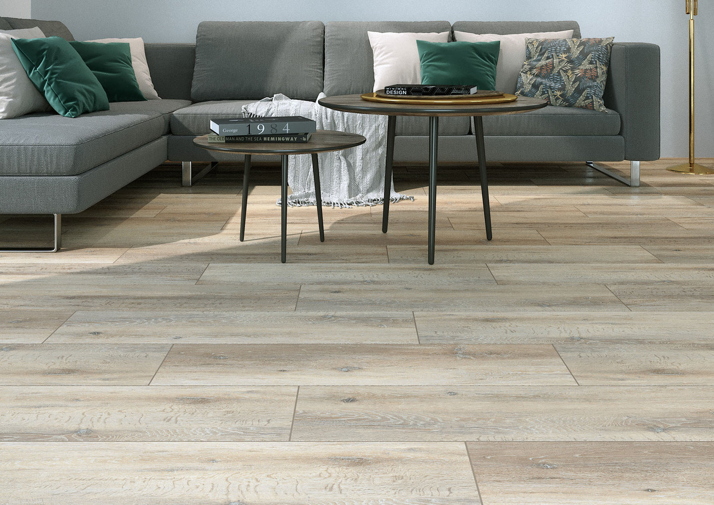 Dlažba Nordic OAK Ochra 22,1x89 rektifikovaná.