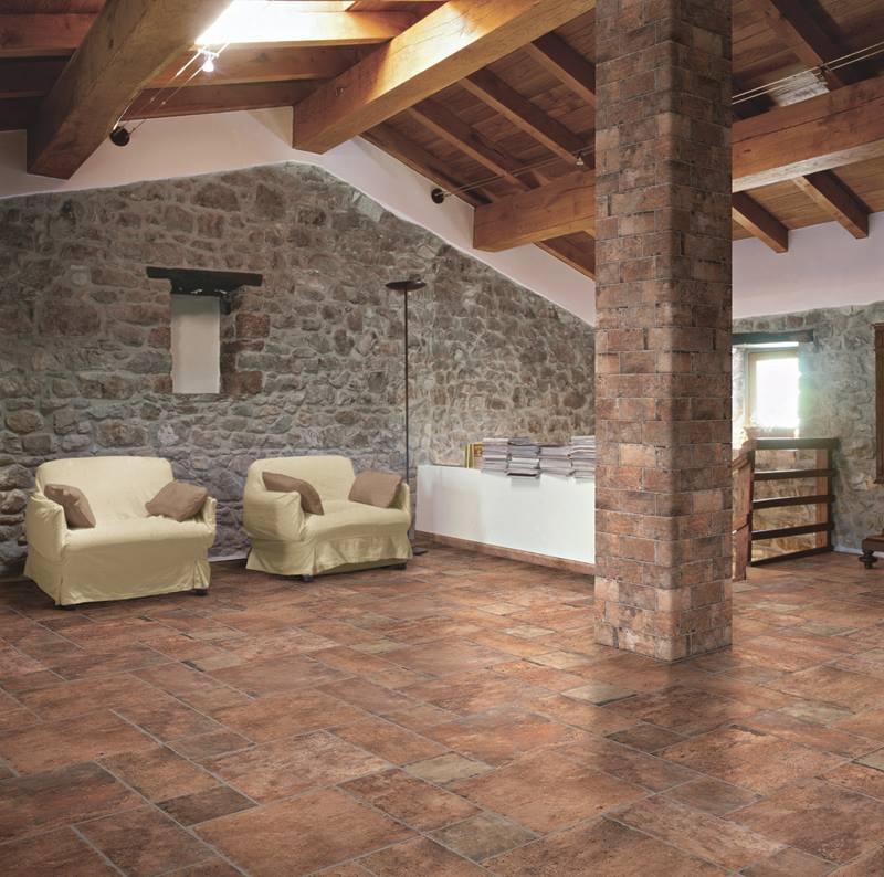 Dlažba Brick America Old 40x40