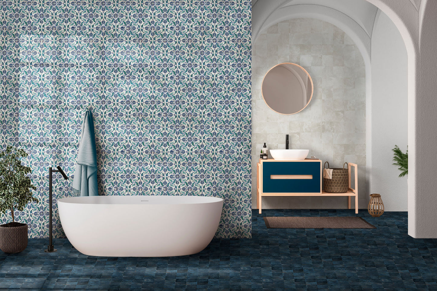 Dlažba Nanda Terra Blue Clay 11,5x11,5