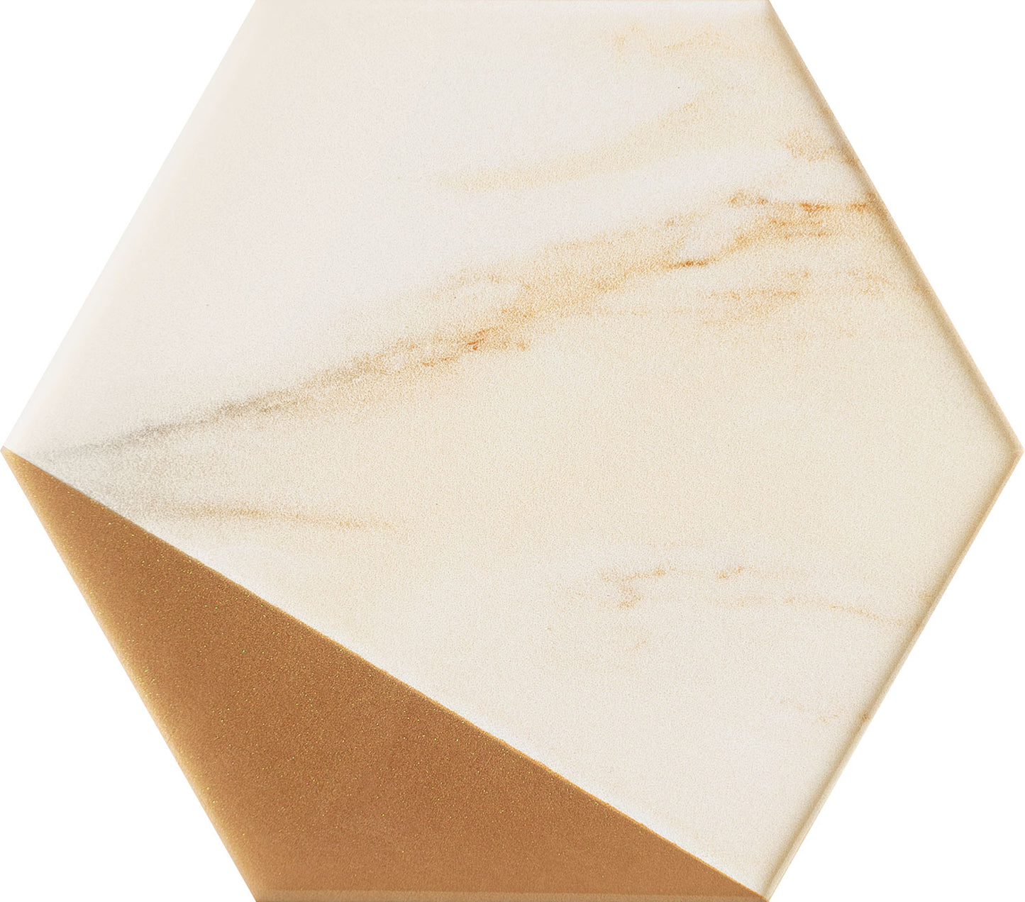 Obklad Flare Gold hexagon 12,5x11