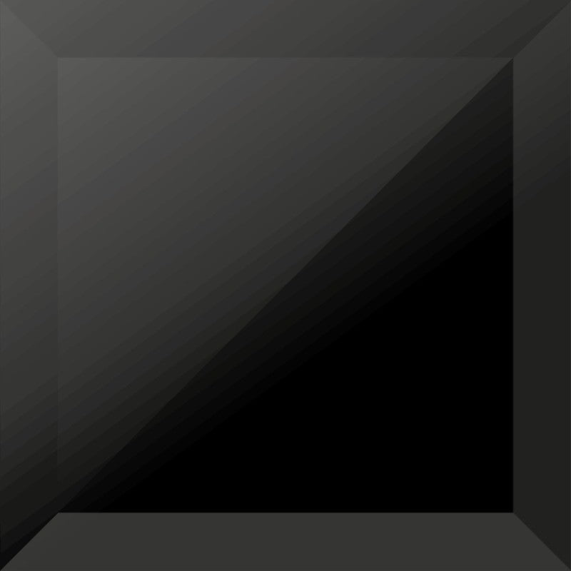 Dekor Quadra Crystal Black Glass 15x15