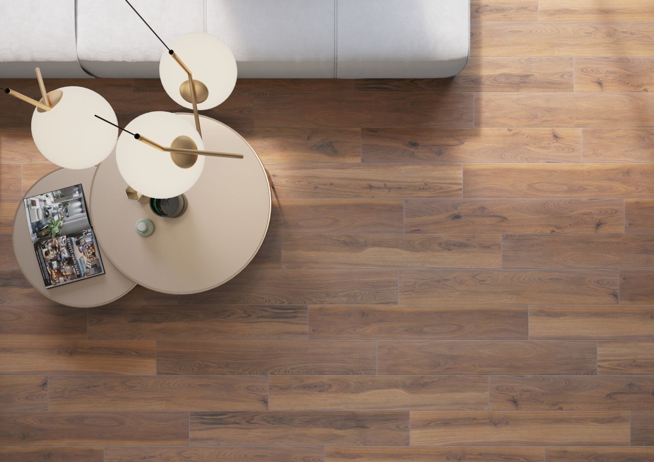 Dlažba Acero Marrone 19,3x120,2 Rektifikovaná