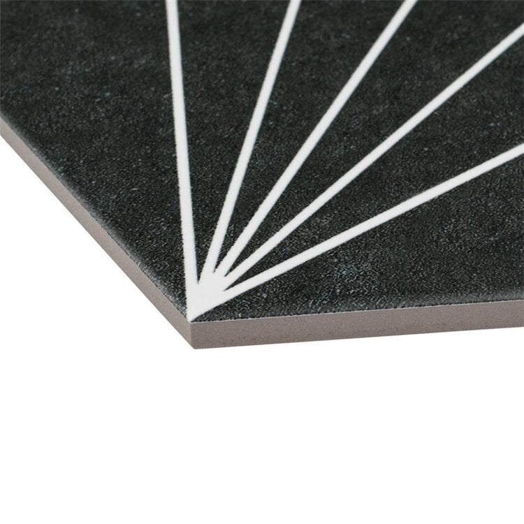 Hexagon Aster Blanco 22x25