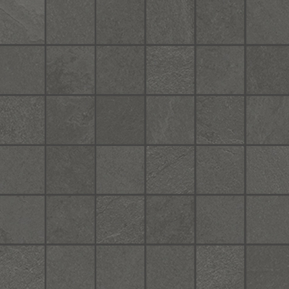 Dlažba Brazilian Slate pencil grey mosaico 30x30
