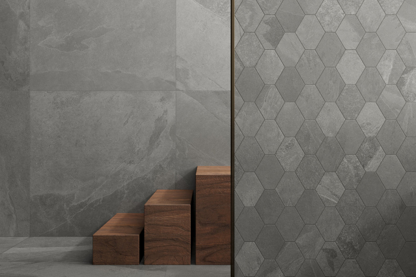 Dlažba Brazilian Slate elephant grey 60x60