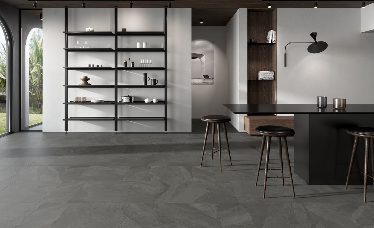 Dlažba Brazilian Slate pencil grey 60x120