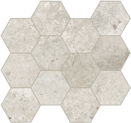 Dlažba Debris flint hexagon 30x34