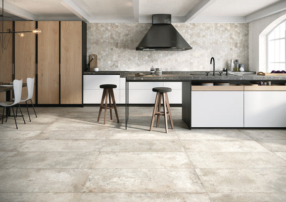 Dlažba Debris cinder hexagon 30x34