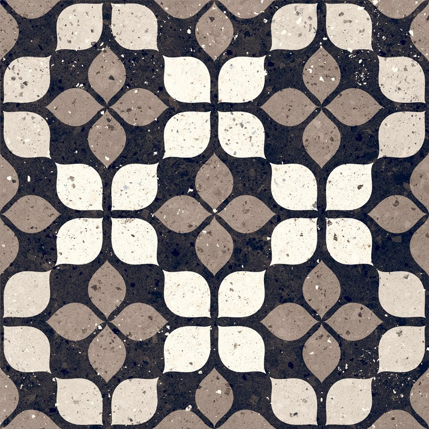 Dlažba Frammenti Nero Fiore 20x20