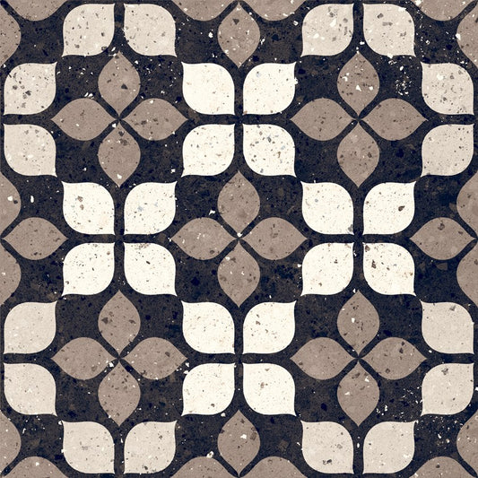 Dlažba Frammenti Nero Fiore 20x20