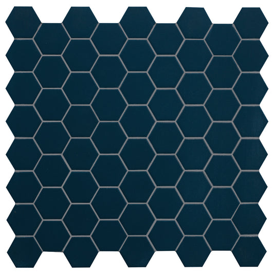 Dlažba Hexa Deep Navy mat. 31,6x31,6