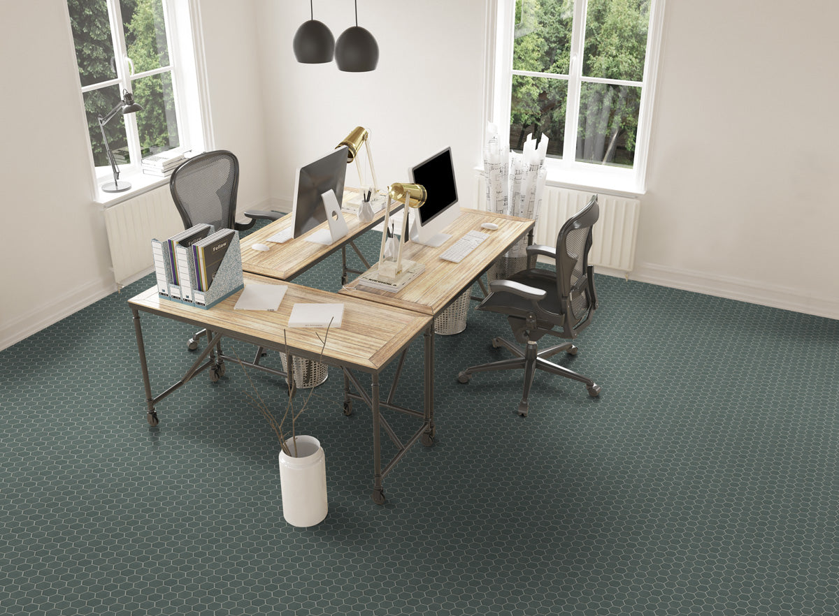 Obklad Hexa Wall Green Echo 17,3x15