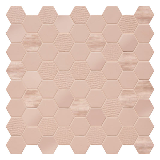 Dlažba Hexa Rosy Blush mix 31,6x31,6