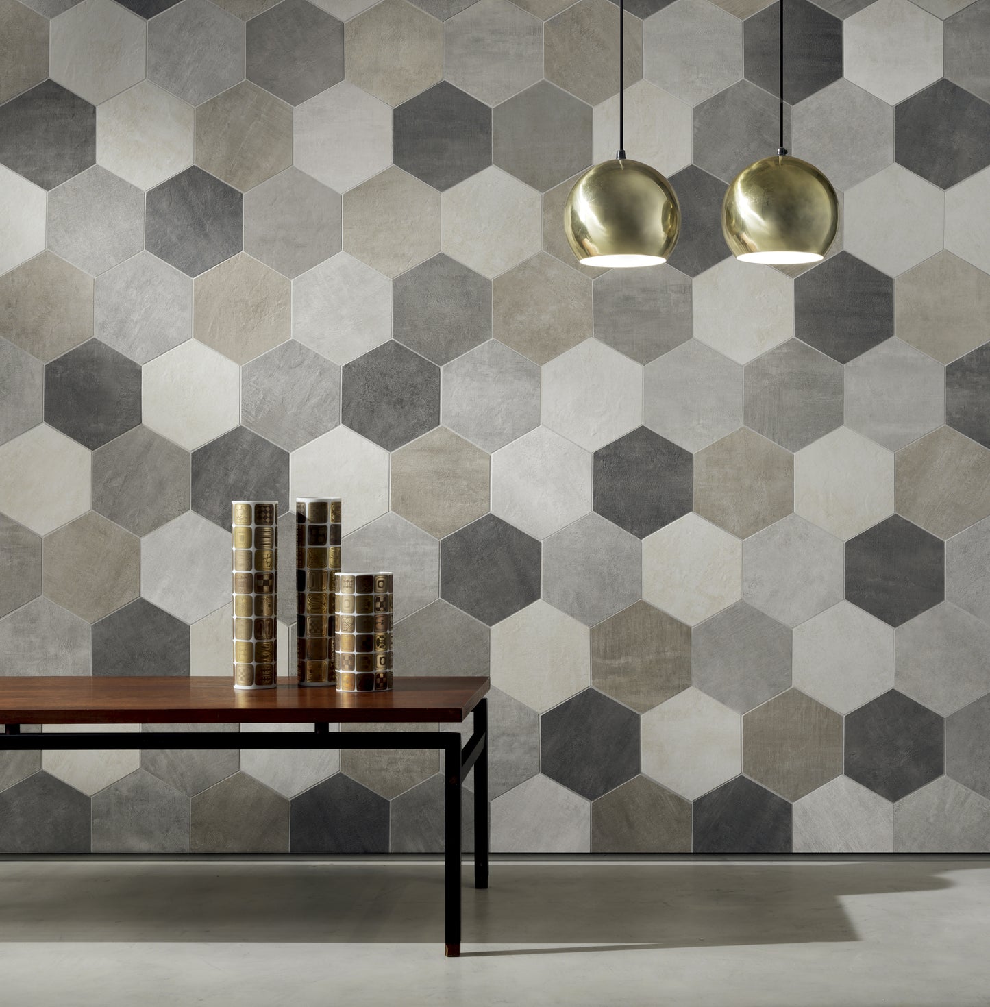Dlažba Icon Taupe Back hexagon 21x18
