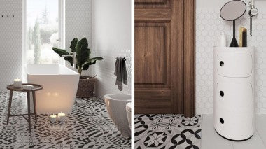 Dlažba Modern Bianco Taco 4,8x4,8