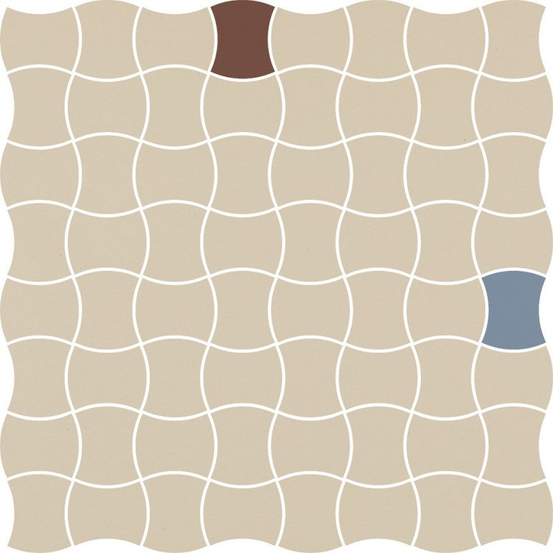 Dlažba Modernizm Bianco Mozaika mix A 30,86x30,86