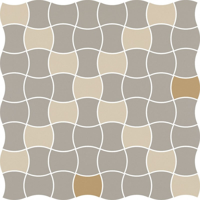 Dlažba Modernizm Bianco Mozaika mix D 30,86x30,86