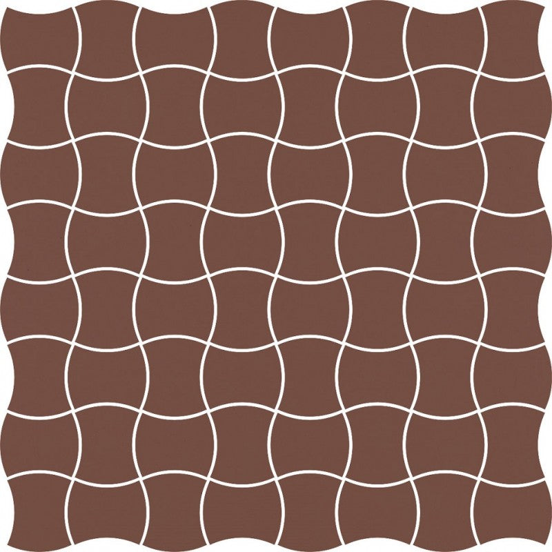 Dlažba Modernizm Brown Mozaika 30,86x30,86
