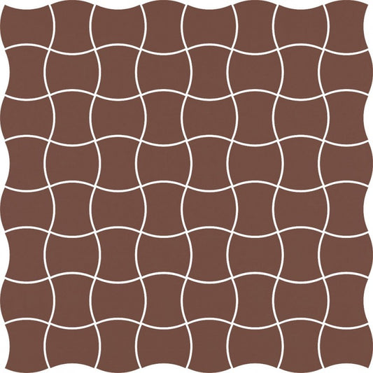 Dlažba Modernizm Brown Mozaika 30,86x30,86