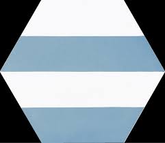 Dlažba Porto Capri Blue Hex. 22x25