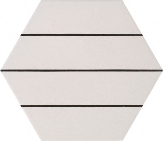 Dlažba Porto Savona Black Hex. 22x25