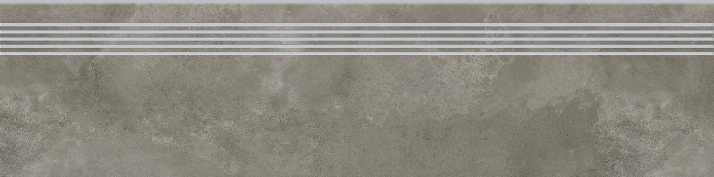 Dlažba Quenos Grey schodovka 30x120