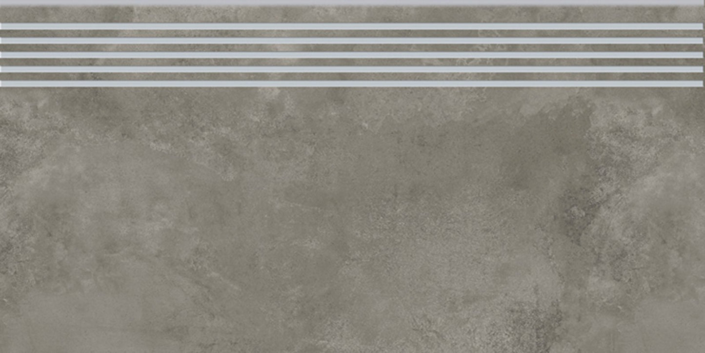 Dlažba Quenos Grey schodovka 30x60
