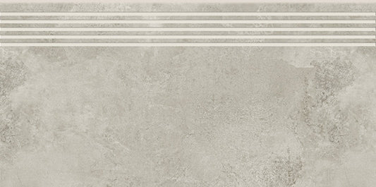 Dlažba Quenos Light Grey schodovka 30x60