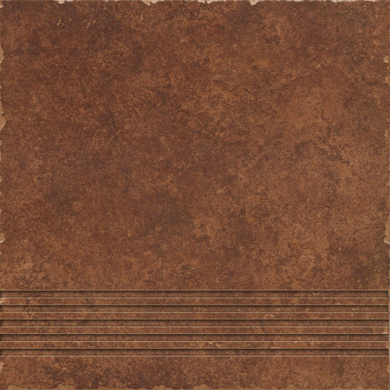 Dlažba Riva brown schodovka 33x33
