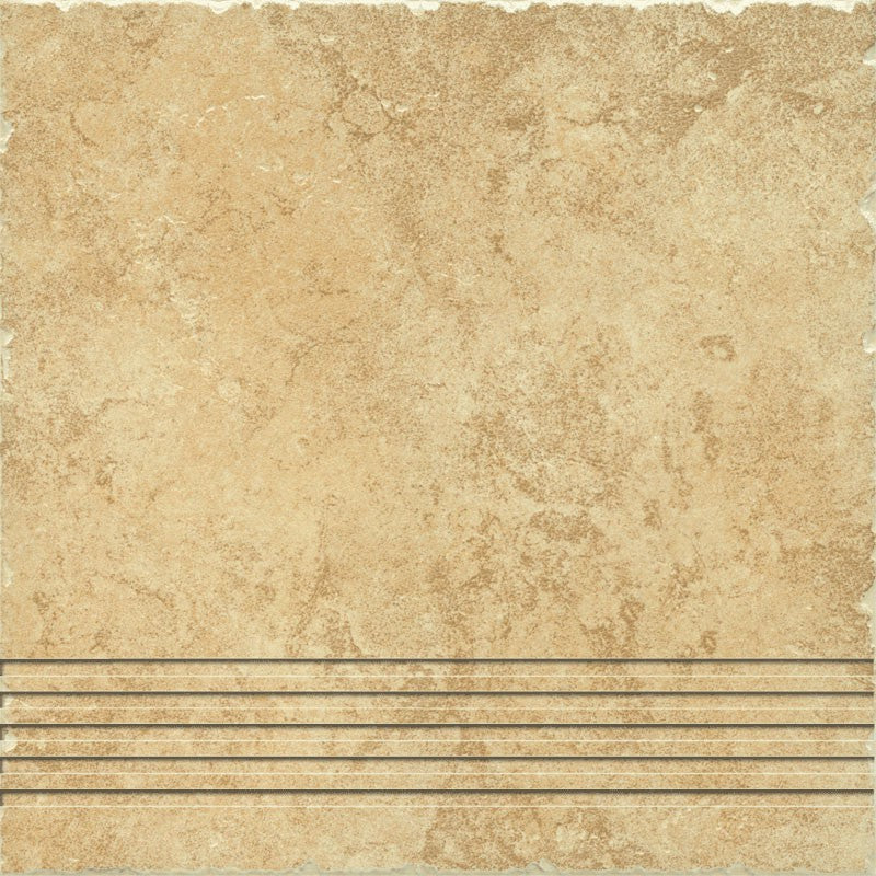 Dlažba Riva cream schodovka 33x33