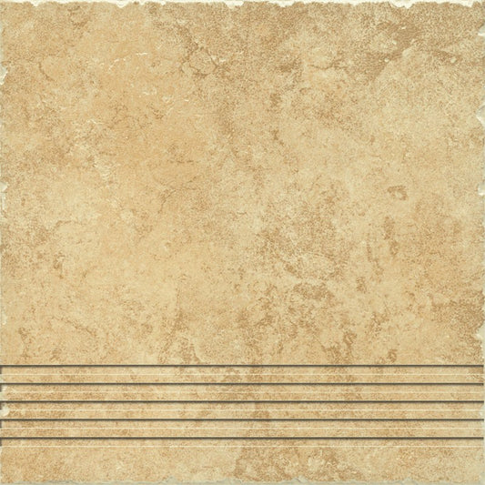 Dlažba Riva cream schodovka 33x33
