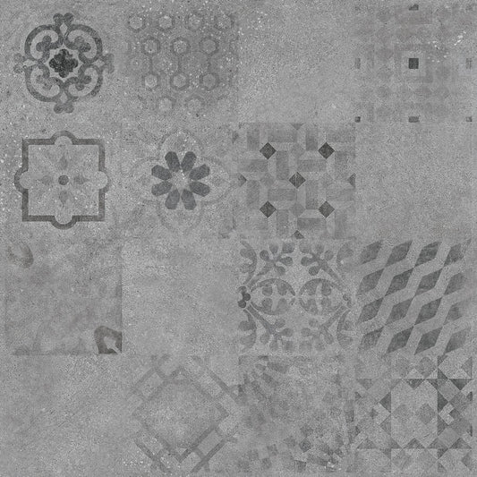 Dlažba Solid dekor šedý 60x60 DAK63486