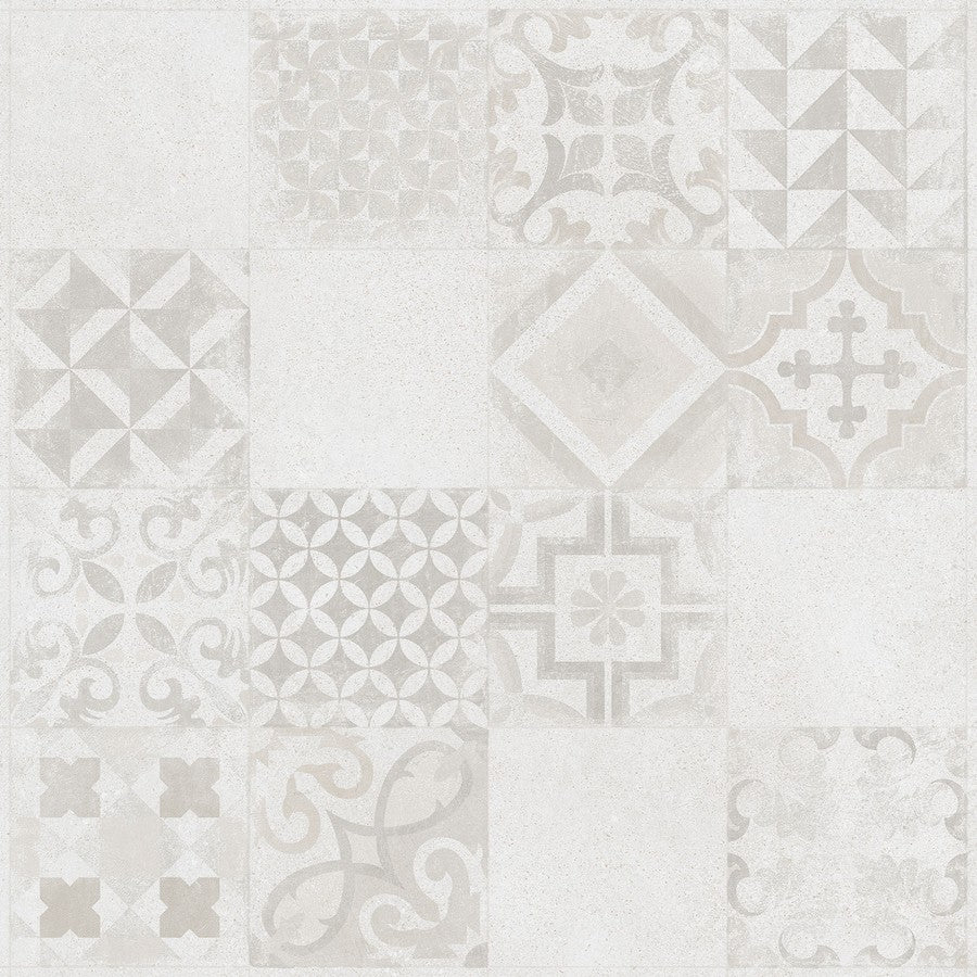 Dlažba Solid dekor bílý 60x60 DAK63485