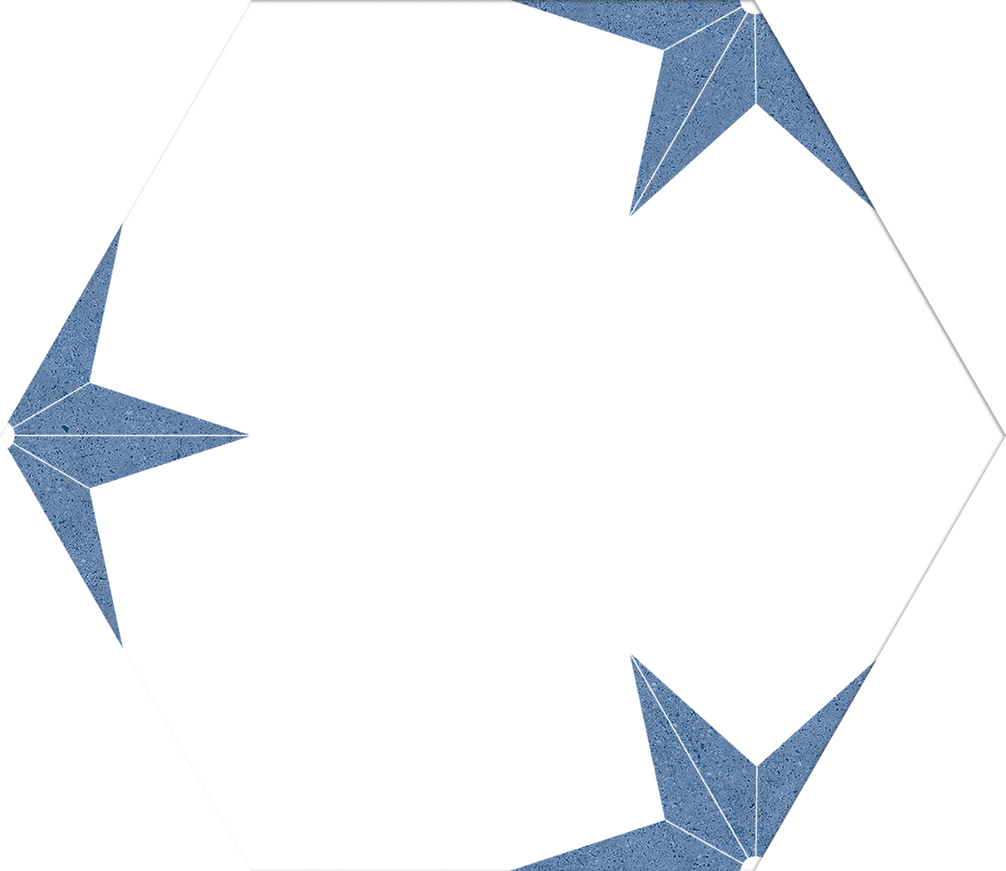 Dlažba Stella Azul Hex 25