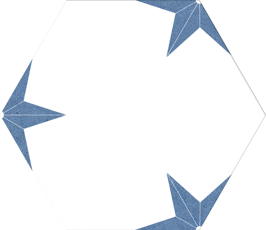 Dlažba Stella Azul Hex 25