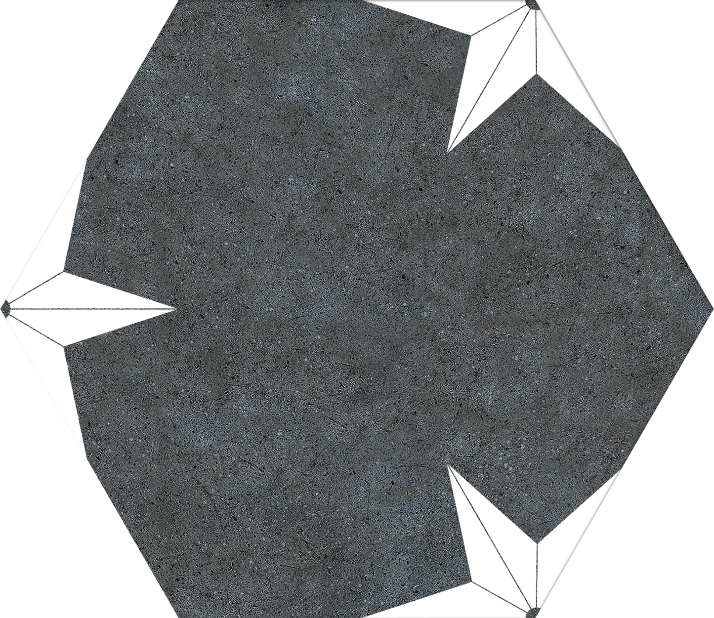 Dlažba Stella Night Hex 25