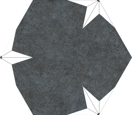 Dlažba Stella Night Hex 25