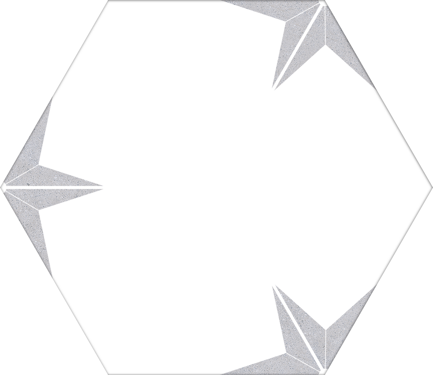 Dlažba Stella Silver Hex 25