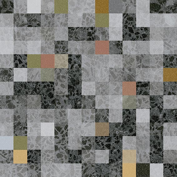 Dlažba Stracciatella Granella Grafito 20x20