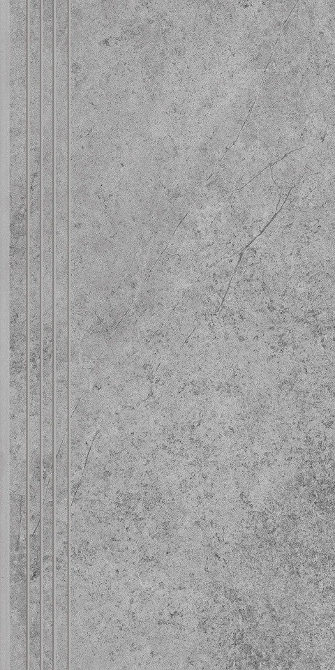 Dlažba Tacoma Silver Schodovka 120x30