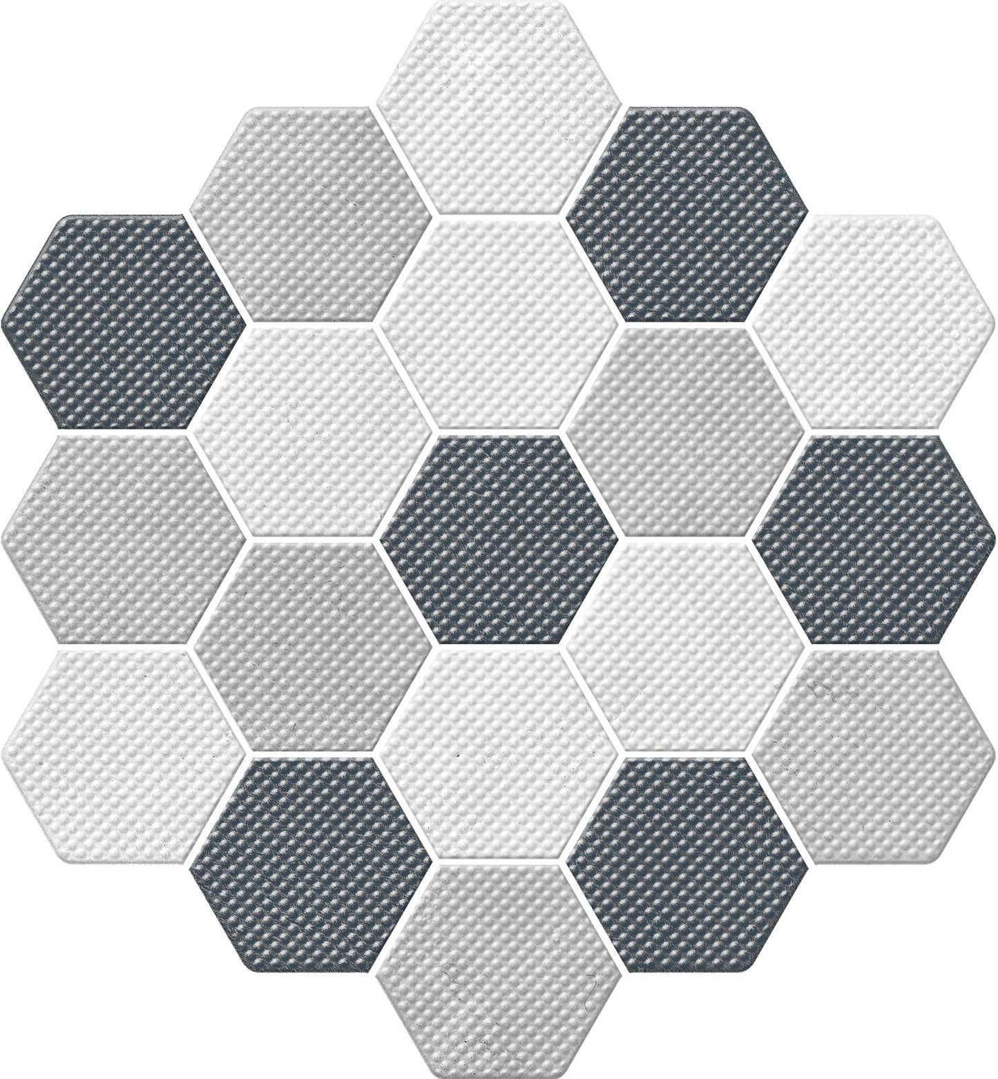 Obklad Trail Mix-Gris dekor hexagon 21,3x23,1