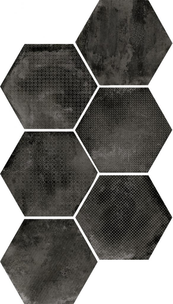 Dlažba Urban Melange Dark 25,4x29,2