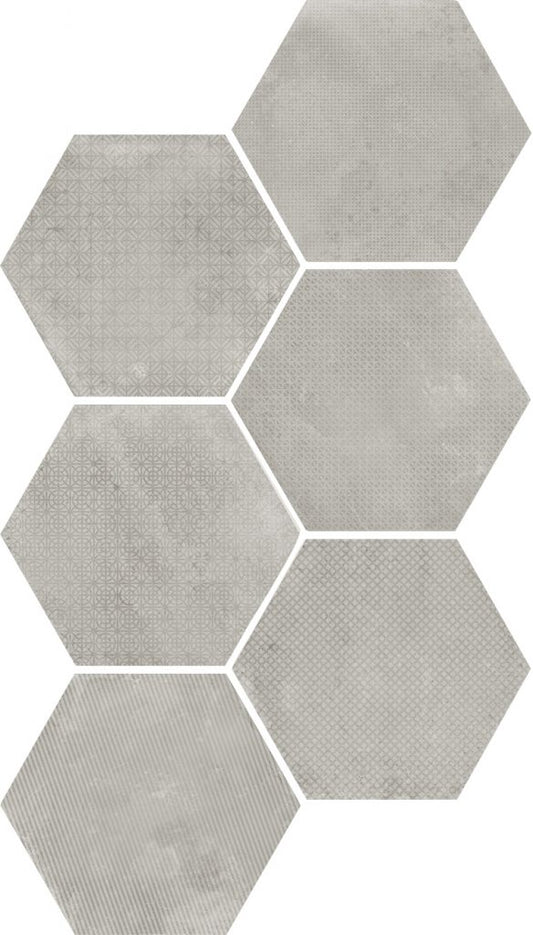 Dlažba Urban Melange Silver 25,4x29,2