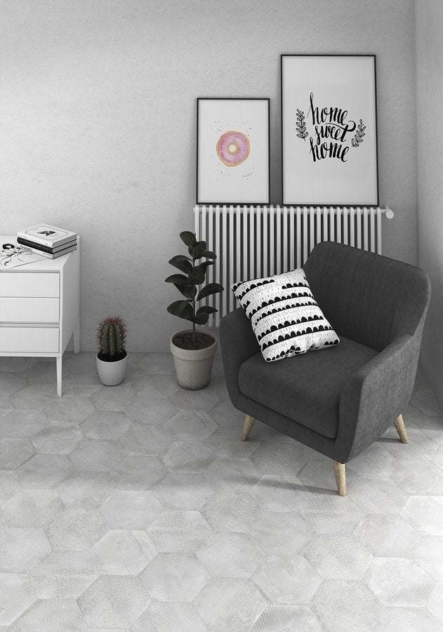 Dlažba Urban Melange Silver 25,4x29,2