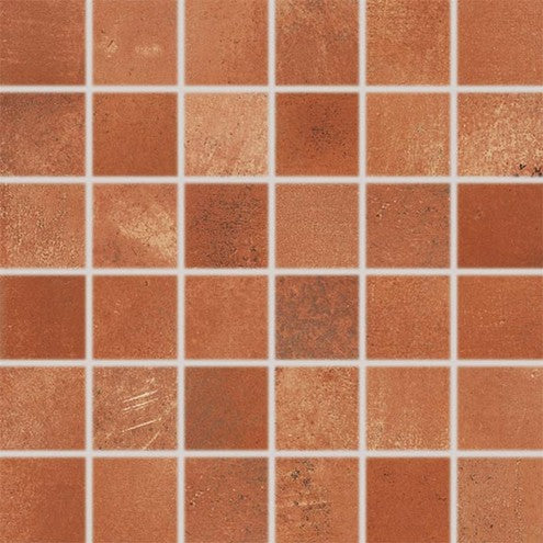 Dlažba Via red-brown mozaika Rekt. 30x30