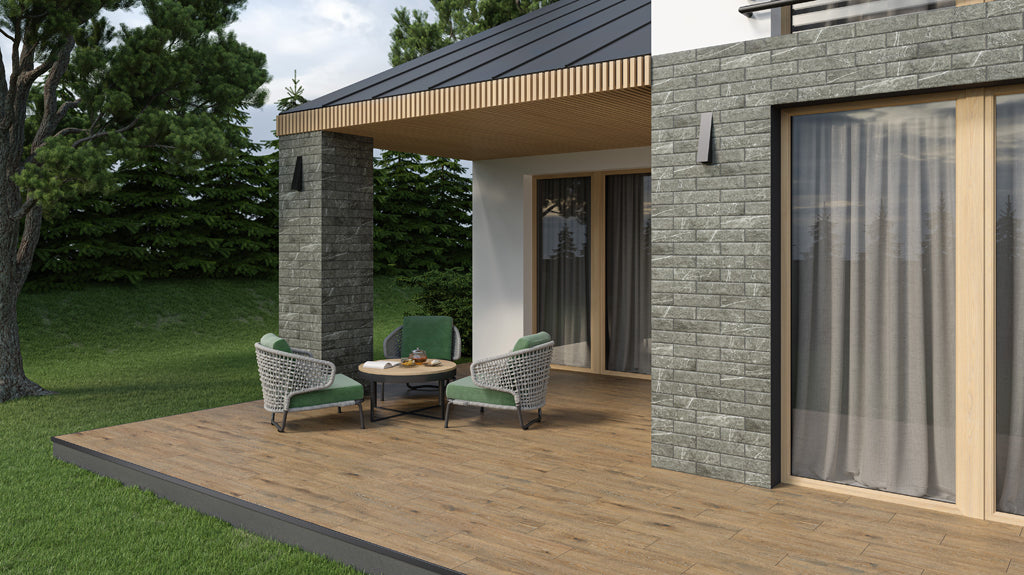 Dlažba Listria Marrone 17,5x80