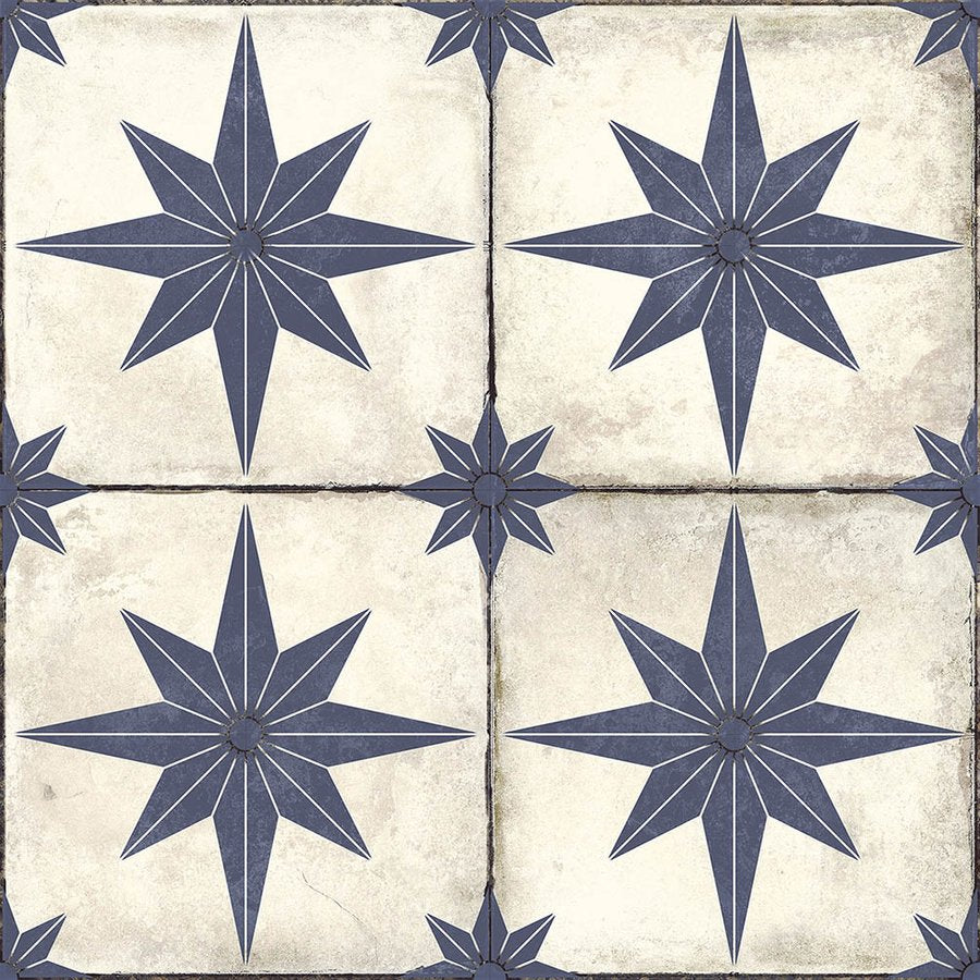 Dlažba Hidraulico Star Blue 45x45