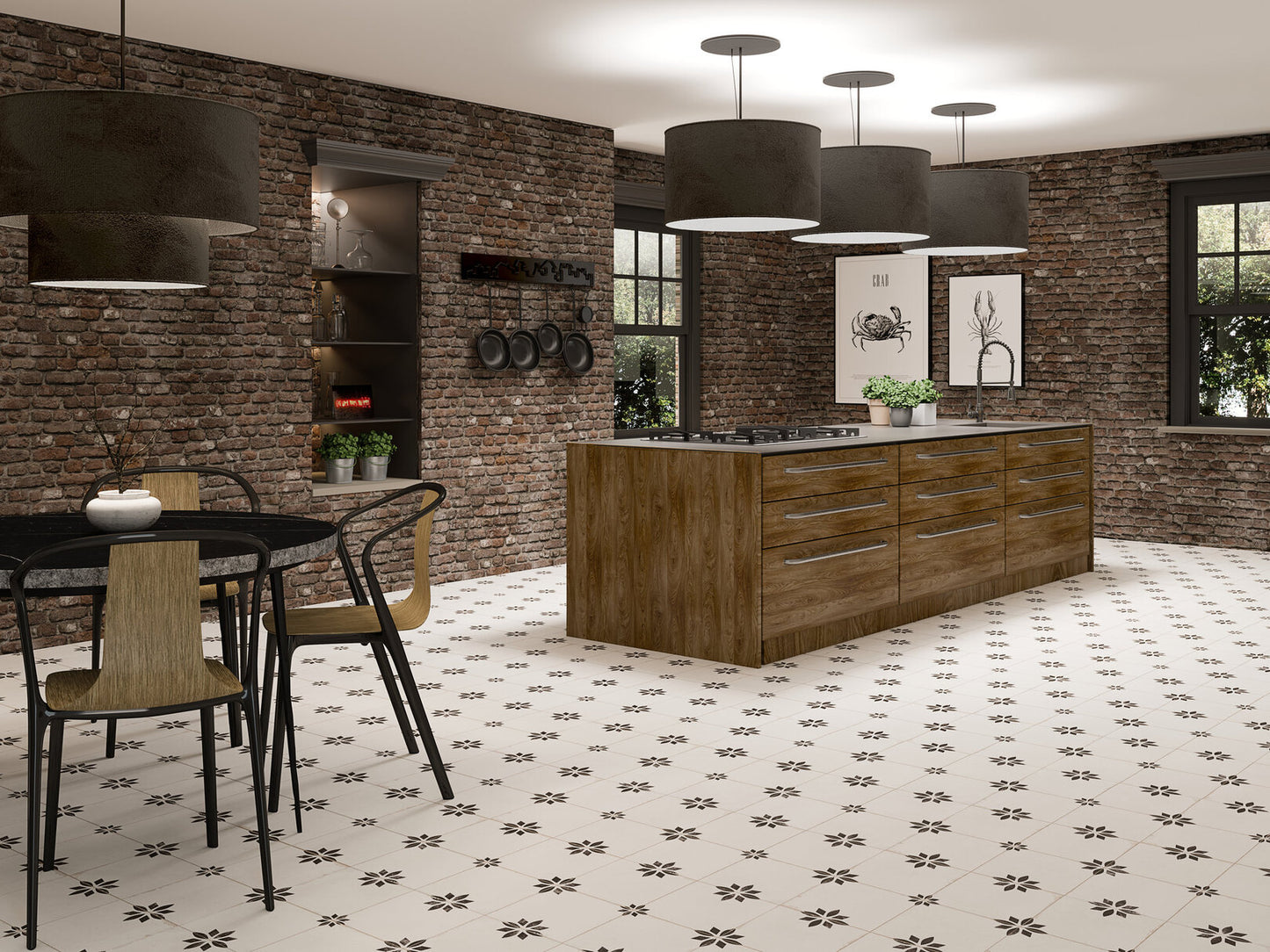 Dlažba Savannah White 45x45