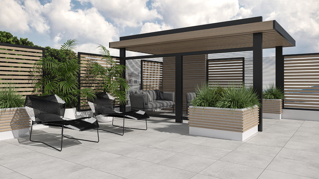 Dlažba Stratic Dark Grey 60x60x2