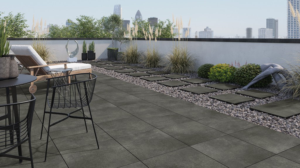 Dlažba Stratic Dark Grey 60x60x2
